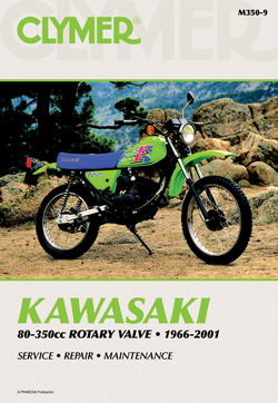 Kawasaki 80-350cc Rotary Valve 1966-2001 (Clymer M350-9)
