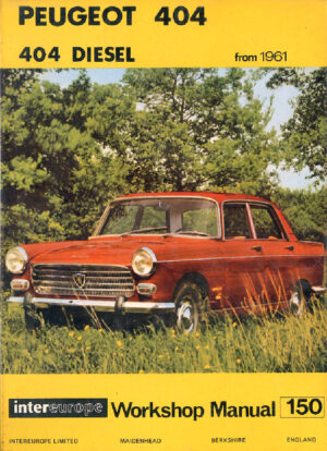 Peugeot 404 Petrol and Diesel from 1961 (Intereurope Limited 150)